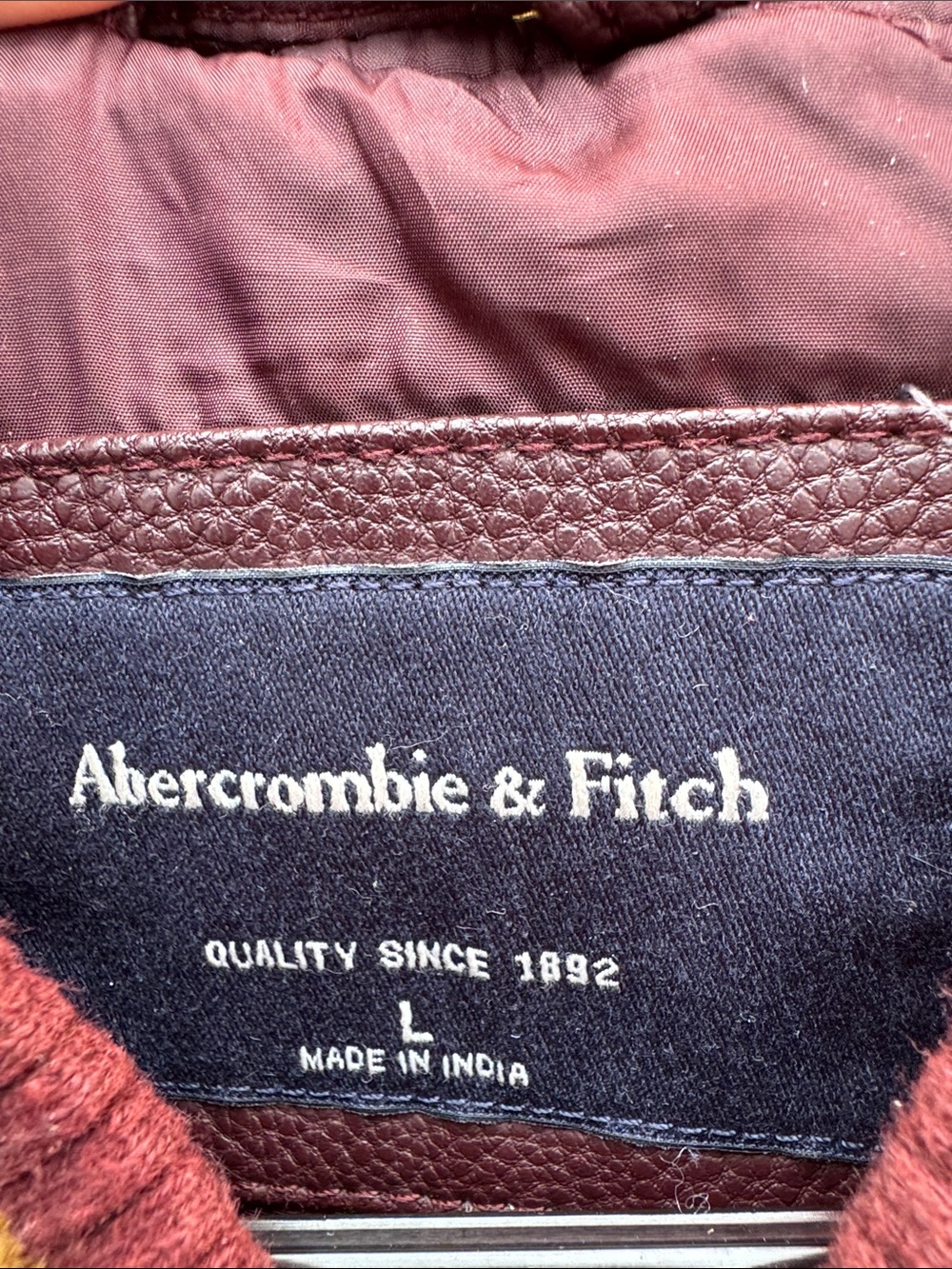 Abercrombie & Fitch Santa Barbara Track and Field Varsity Letterman Jacket - Picture 5 of 7